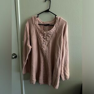 Beautiful dusty rose pink sweater